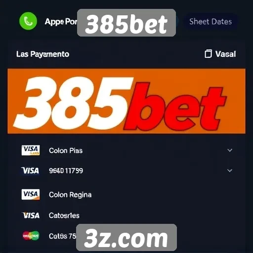 Métodos de pagamento disponíveis no 385bet